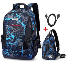 Load image into Gallery viewer, New black schoolbag