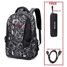 Load image into Gallery viewer, New black schoolbag