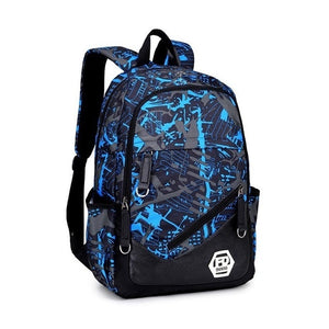 New Blue camouflage backpack