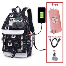 Load image into Gallery viewer, Women's nylon backpack