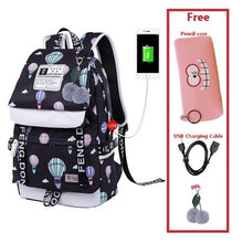 Load image into Gallery viewer, Women's nylon backpack