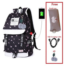 Load image into Gallery viewer, Women's nylon backpack