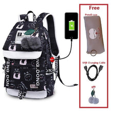 Load image into Gallery viewer, Fashion girl school bag