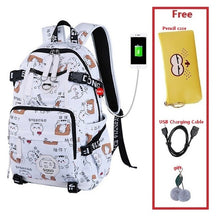 Load image into Gallery viewer, USB Charger Backpack Women