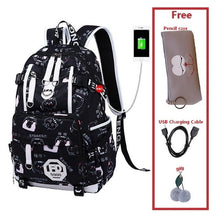 Load image into Gallery viewer, USB Charger Backpack Women