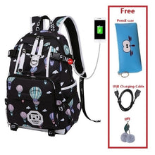 Load image into Gallery viewer, USB Charger Backpack Women