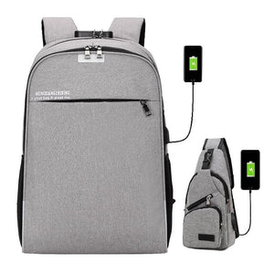 USB charging  Waterproof travel backpacks