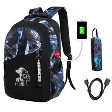 Load image into Gallery viewer, Boys black Luminous backpack
