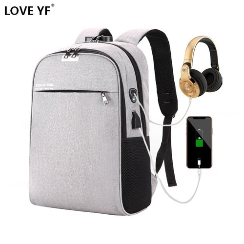 USB charging  Waterproof travel backpacks